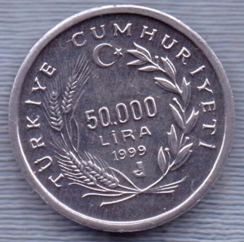 Turquia 50000 Lira 1999 * Antiguo Viticultor * Serie Fao *