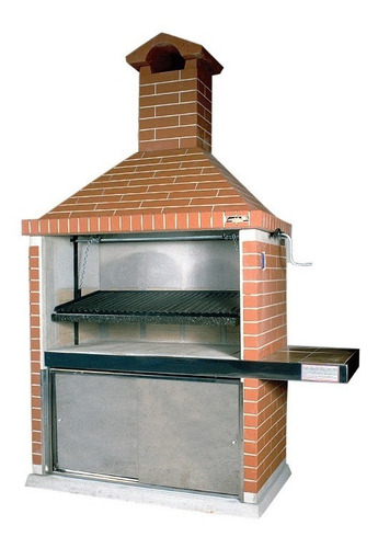 Imagen 1 de 1 de Parrilla Premoldeada 1,25 M Con Mesada Lateral Sin Puertas