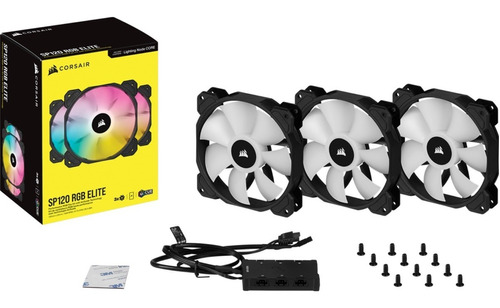 Corsair Icue Sp120 Rgb Elite, 3fan+lighting Node Core Regalo