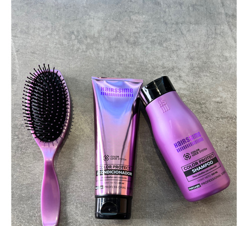 Hairssime - Kit Shampoo Y Aco Color Protect Con Cepillo 