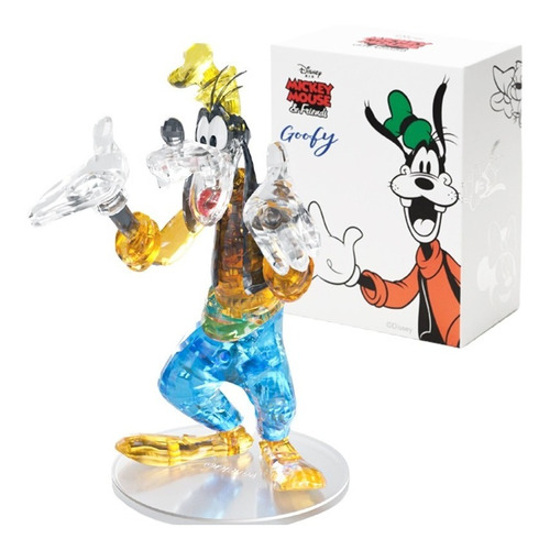 Figura De Goofy Cristal Armable - Bloques - Disney - Mickey