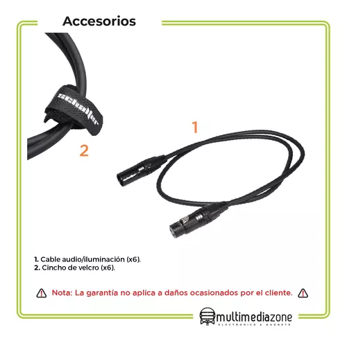 Cable Canon Xlr Macho-hembra De Sonido De 1 Metro