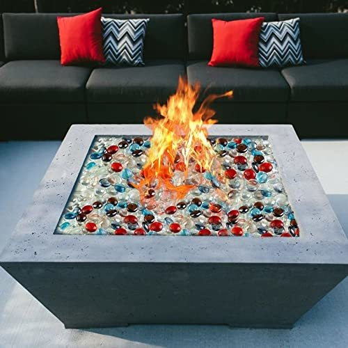Piedras Planas De Cristal Rojas 1 Lb - Decoración Para