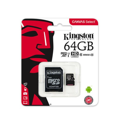 Memoria Micro Sd 64gb Clase 10 Kingston Sdxc 100% Original