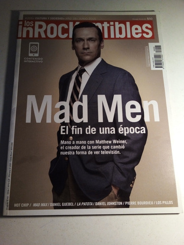 Revista Los Inrockuptibles N° 203 Año 2015 Mad Men 