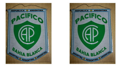 Banderin Chico 13cm Club Pacifico Bahia Blanca