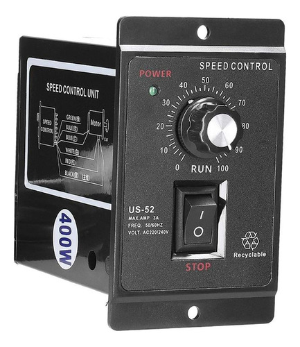 A Controlador De Velocidad Del Motor Pwm Ac 220v 400w