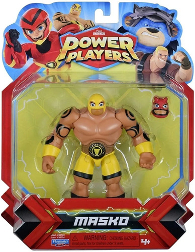 Power Players Muñecos Figura Luchador Con Accesorios 