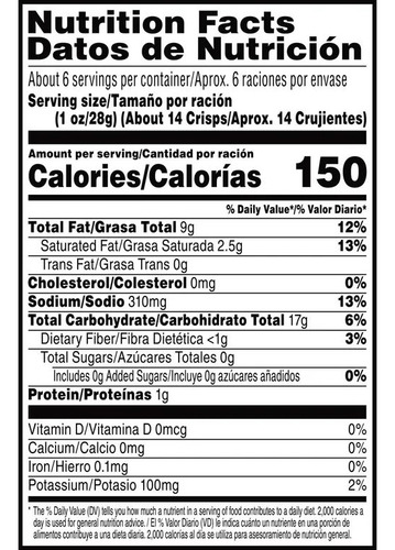 Papas Fritas Pringles Habanero 158 G