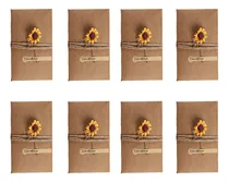Comprar Set De 12 Tarjetas De Felicitación Con Forma De Girasol Para