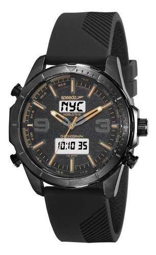 Imagem 1 de 1 de Relógio Speedo Masculino Ref: 15022gpevpi1 Anadigi Black