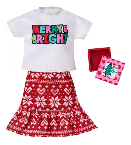 2019 Ropa Para Muñecas Barbie Navidad - Merry & Bright