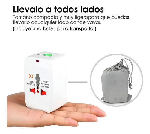 Clavijas Adaptadoras Universal Convertidores Enchufes