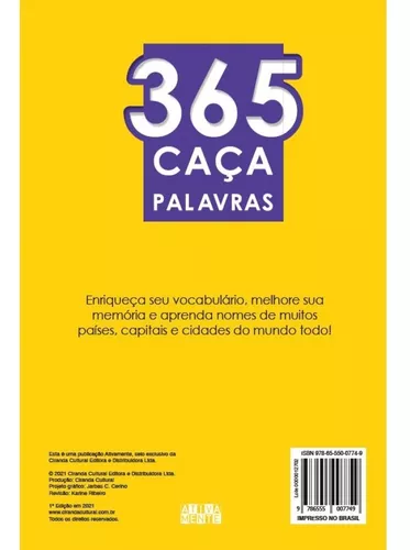 Livro Caça-palavras Ed.38 - Fácil - Infantil - Diversão