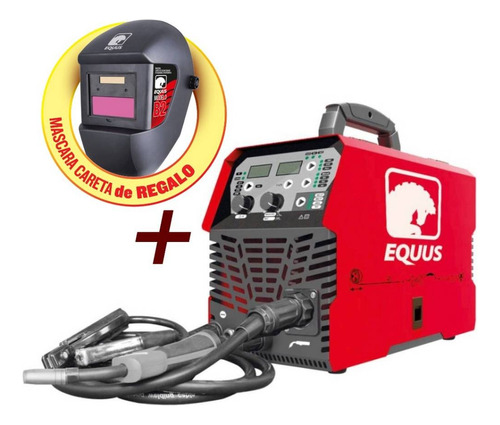 Soldadora Inverter Equus Eqmig/mma-200i Roja/negra 50hz/60hz