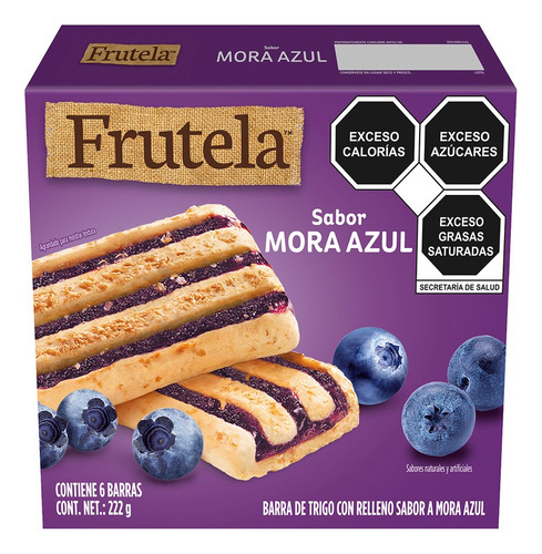 Kelloggs Barras Rellenas De Mora Azul Nutrigrain 222 Gr