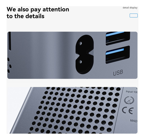 Mini Pc Oumax Intel N95 8 Gb Ddr4 256 Gb Ssd Wifi5 Windows 1