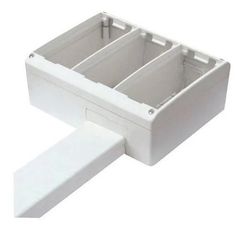 Caja Superficie Hellermann Tyton Pared 3 Face Plate