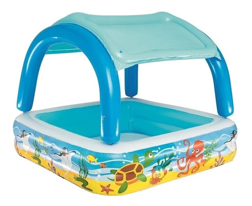 Piletas Bebes Inflable Bestway Pileta Con Techo Mi Cielo Azu