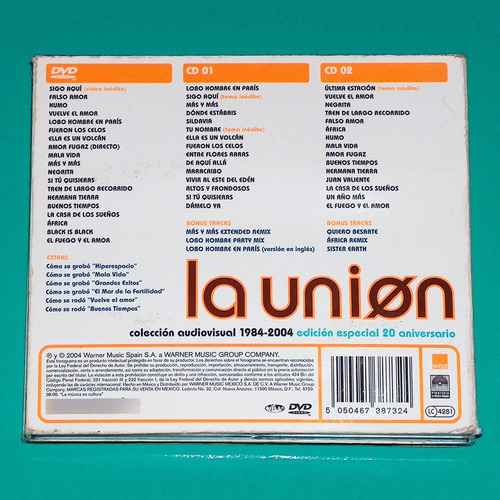 La Union - Colección Audiovisual 84- 2004 / 2 Cd's + Dvd P78 (Usado)
