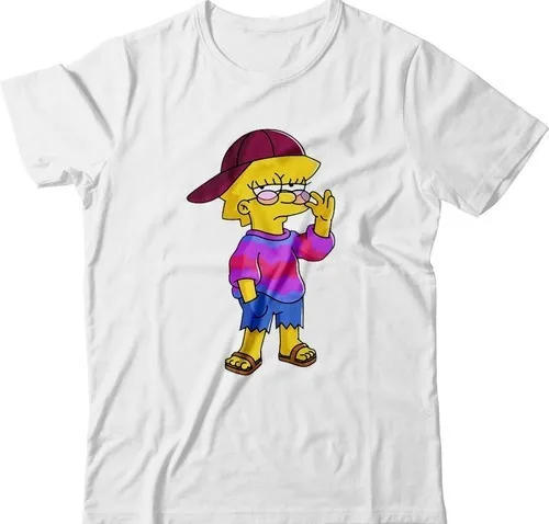 Feminina Lisa Simpsons Moda Tumblr Swag Geek - Promoção