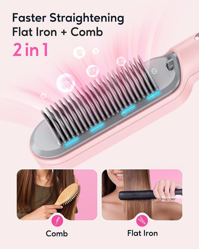 Escova De Alisamento De Cabelo Wavytalk 120 °c A 215 °c,...