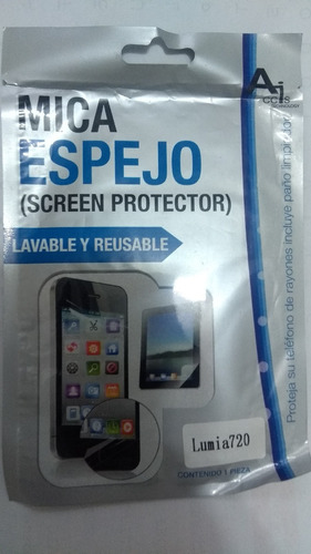 Mica Protectora De Pantalla Tipo Espejo Para Nokia Lumia 720