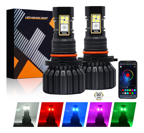 Multicolor Led Fog Light Bulb 9005 9006 H10 Color Changing