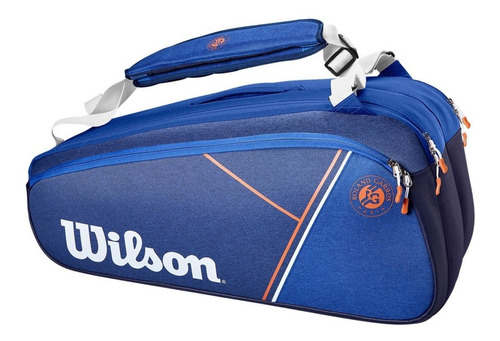 Bolso Raquetero Wilson Mochila Super Tour 9 Pk Roland Garros