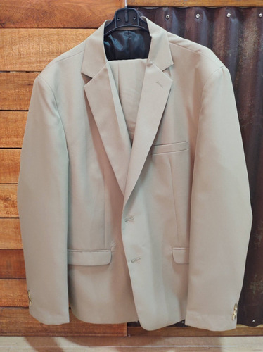 Imagen 7 de 8 de Ambo Saco Pantalon Blanco Verde Unico Vintage!!