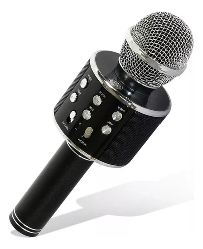 Microfono Parlante  Bluetooth Karaoke  Negro 
