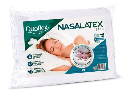 Almohada Duoflex Nasalatex Alto Espuma Poliuretano Cosmo´s