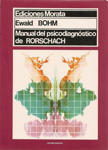 Manual Del Psicodiagnostico De Rorschach Ewald Bohm