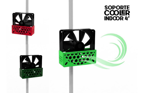 Imagen 2 de 7 de Soporte Cooler Indoor 4 Pulgadas 120x120 Mejora Circulacion
