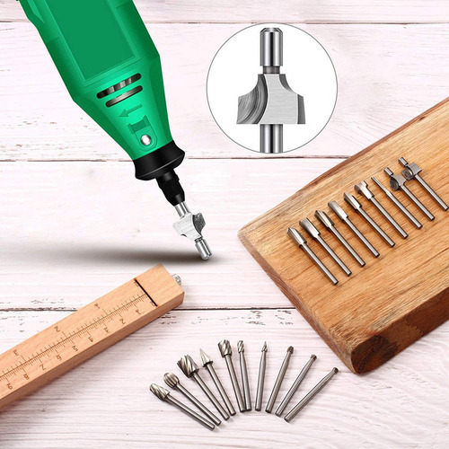 * Brocas De Gravação Em Metal Duro Queenly-20pc Hss Router