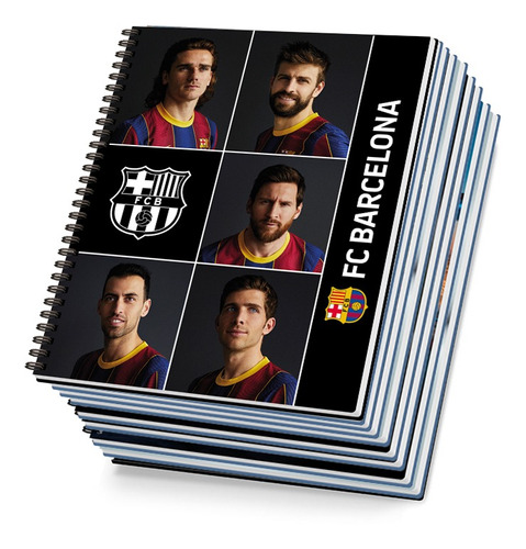 Pack 10 Cuadernos Universitario Rhein Futbol 100 Hojas 