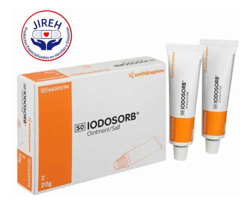 Iodosorb Aposito De Cadexomero De Yodo 2 Tubos De 20 Grs.