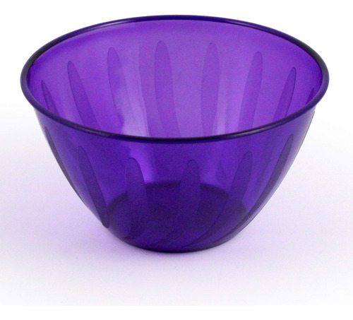 Cuenco Plastico Morado 24 Onza 1 Pieza Diseño Elegante Para