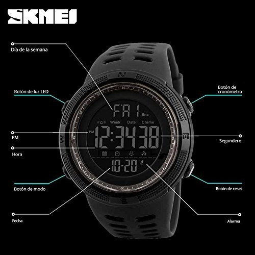 Reloj Digital Skmei 1251 Deportivo Digital Verde Y Regalo