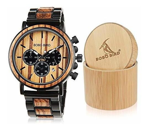 Bobo Bird Relojes De Madera Para Hombre Con Estilo De Madera