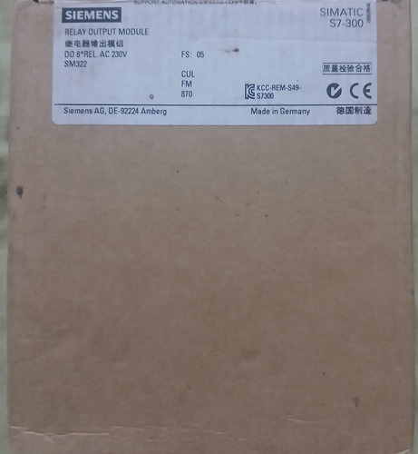Módulo De Salida De Relé Simatic S7-300 Siemens