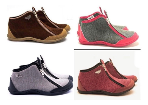Zapatillas Botita Te Para Tres Diseños Unicos Modernos Liso