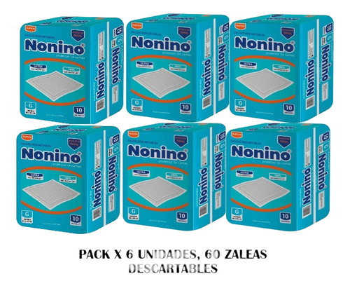 Nonino Zaleas 60 X 90cm Pack X 6 Unidades