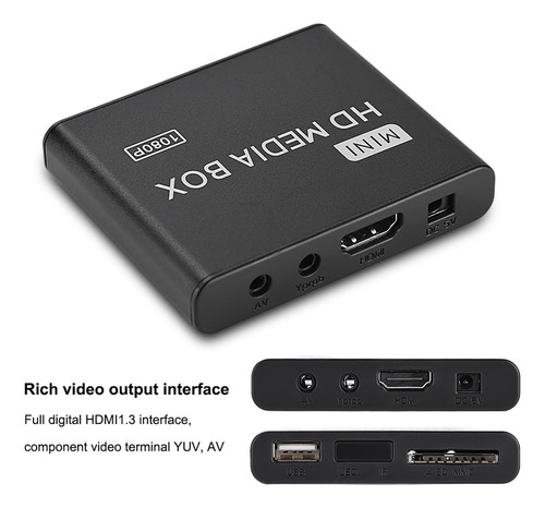 Reproductor Multimedia Digital Full-hd De 1080p, Salida, 71