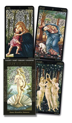Tarô Golden Botticelli Baralho - Tarot Dourado - Original