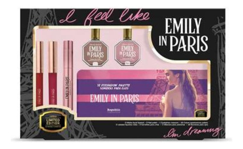 Kit De Maquillaje Emily In Paris: Sombras + Labiales + Esmal