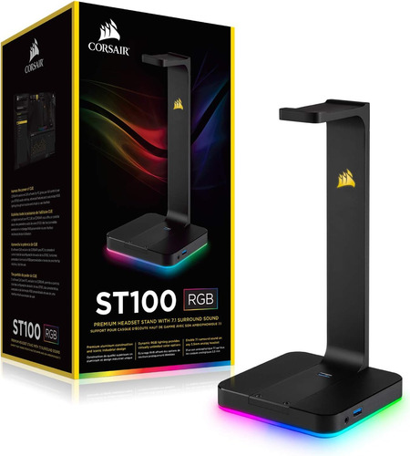 Corsair St100 Rgb Premium Headset Stand With 7.1 Surround So