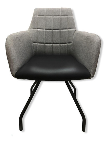 Silla De Diseño Para Living Comedor Sillon Gris Comodo 