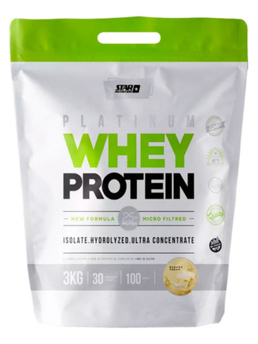Star Nutrition Premium Whey Protein 3kg - Sabor Banana