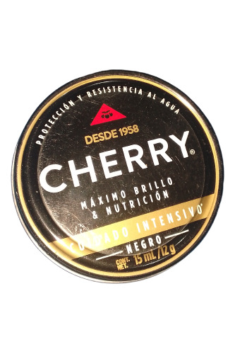 Crema Cherry Cuidado Intensivo De Zapato Negro Y Marrón 12g